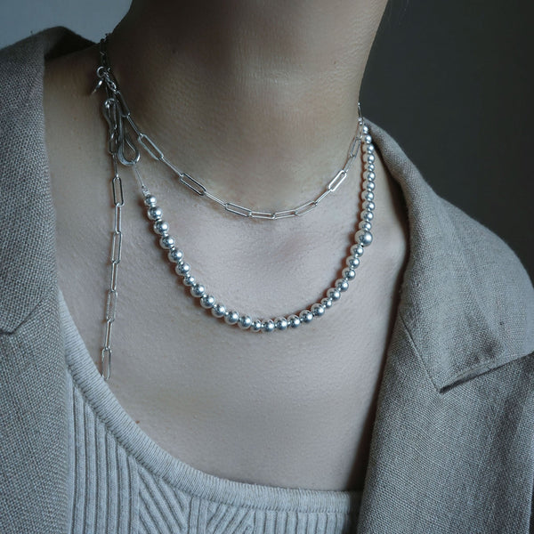 BALL CLIP CHAIN -NECKLACE