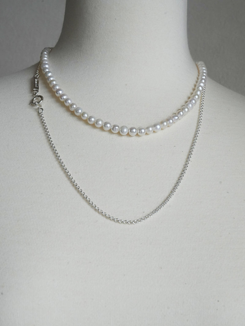 PEARL×CHA(2P)- NECKLACE　(11月中旬再入荷予定)