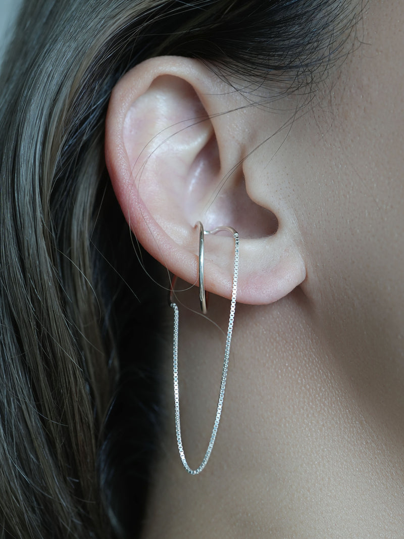 HOOP chain - EAR CUFF