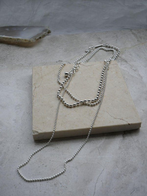 MULTI BALL CHAIN -NECKLACE