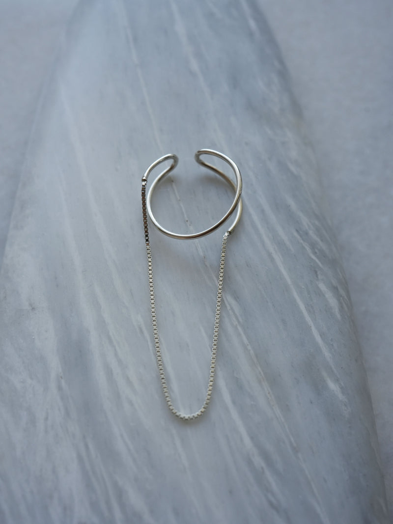 HOOP chain - EAR CUFF