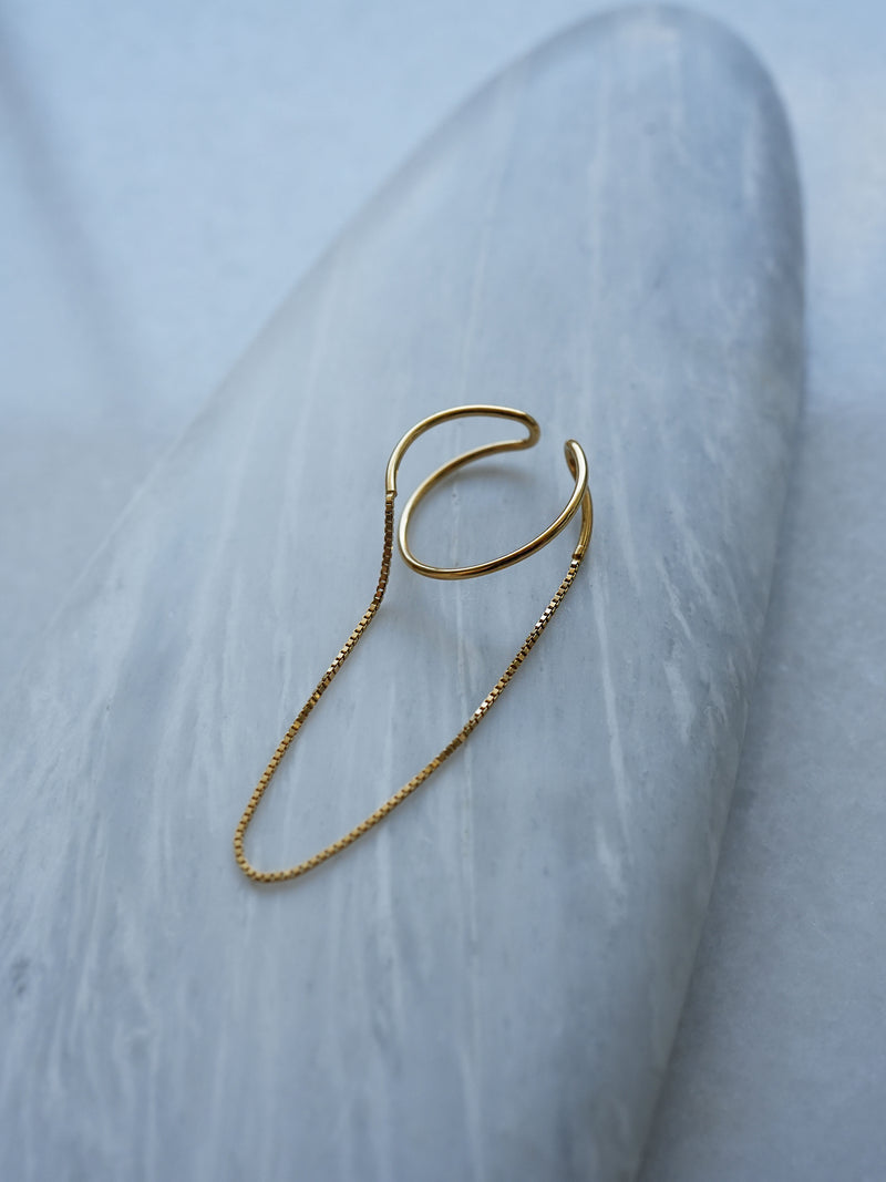 HOOP chain - EAR CUFF