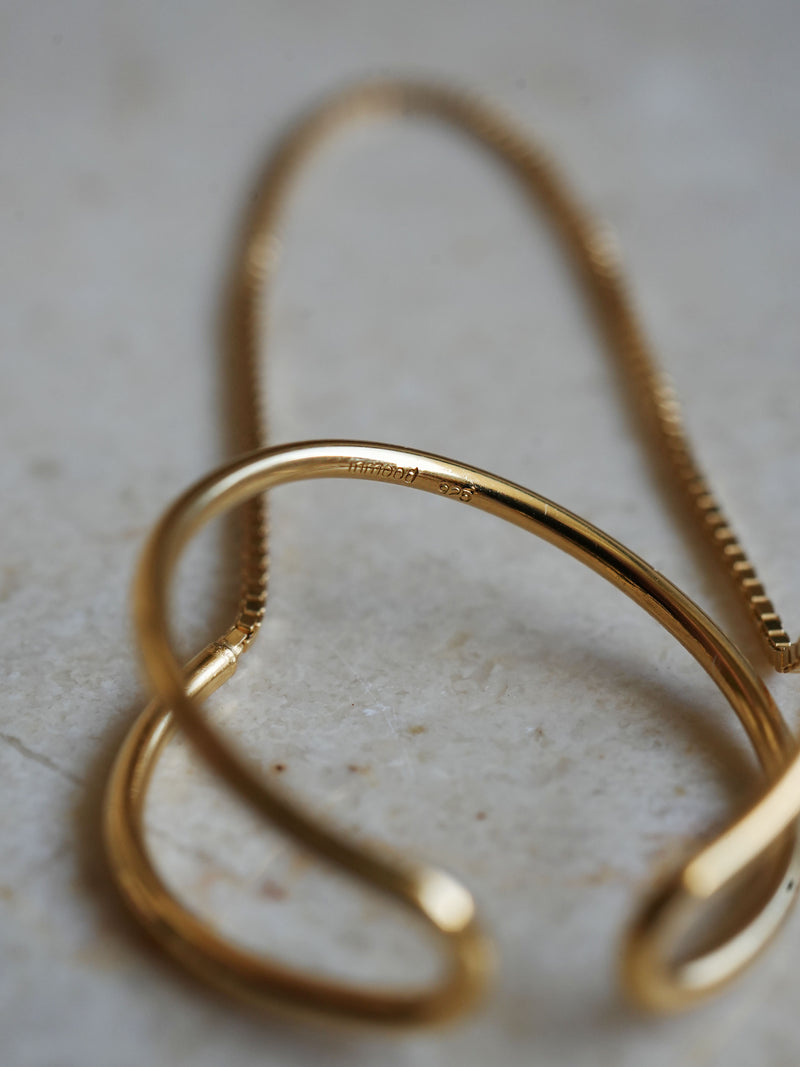 HOOP chain - EAR CUFF