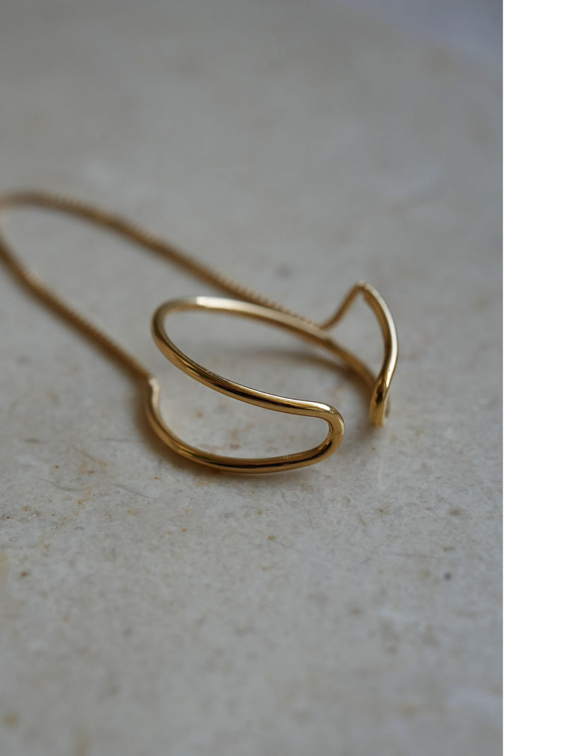 HOOP chain - EAR CUFF