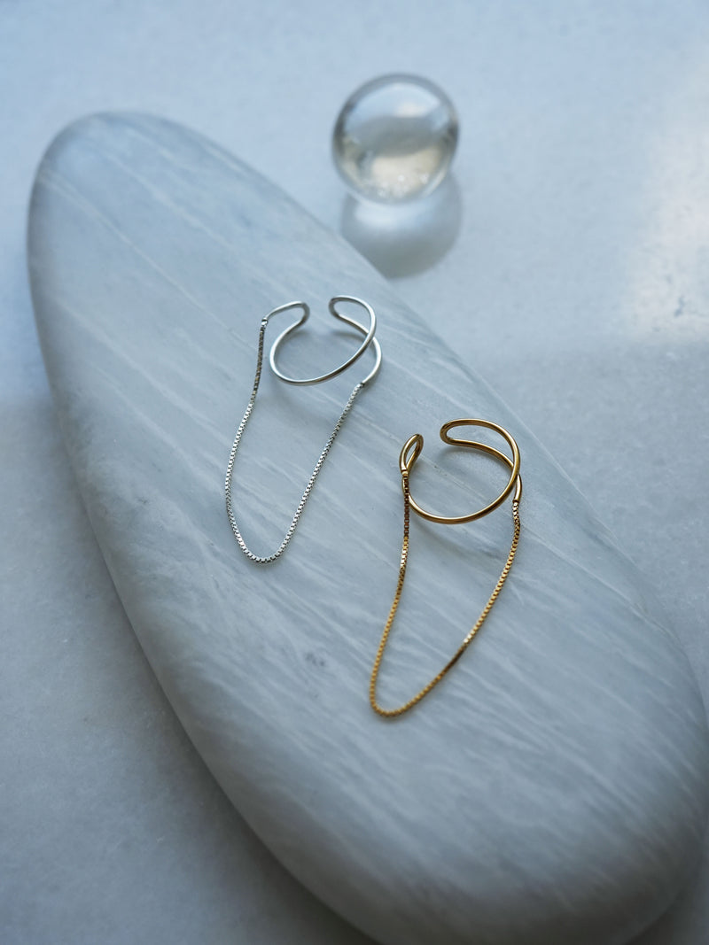 HOOP chain - EAR CUFF