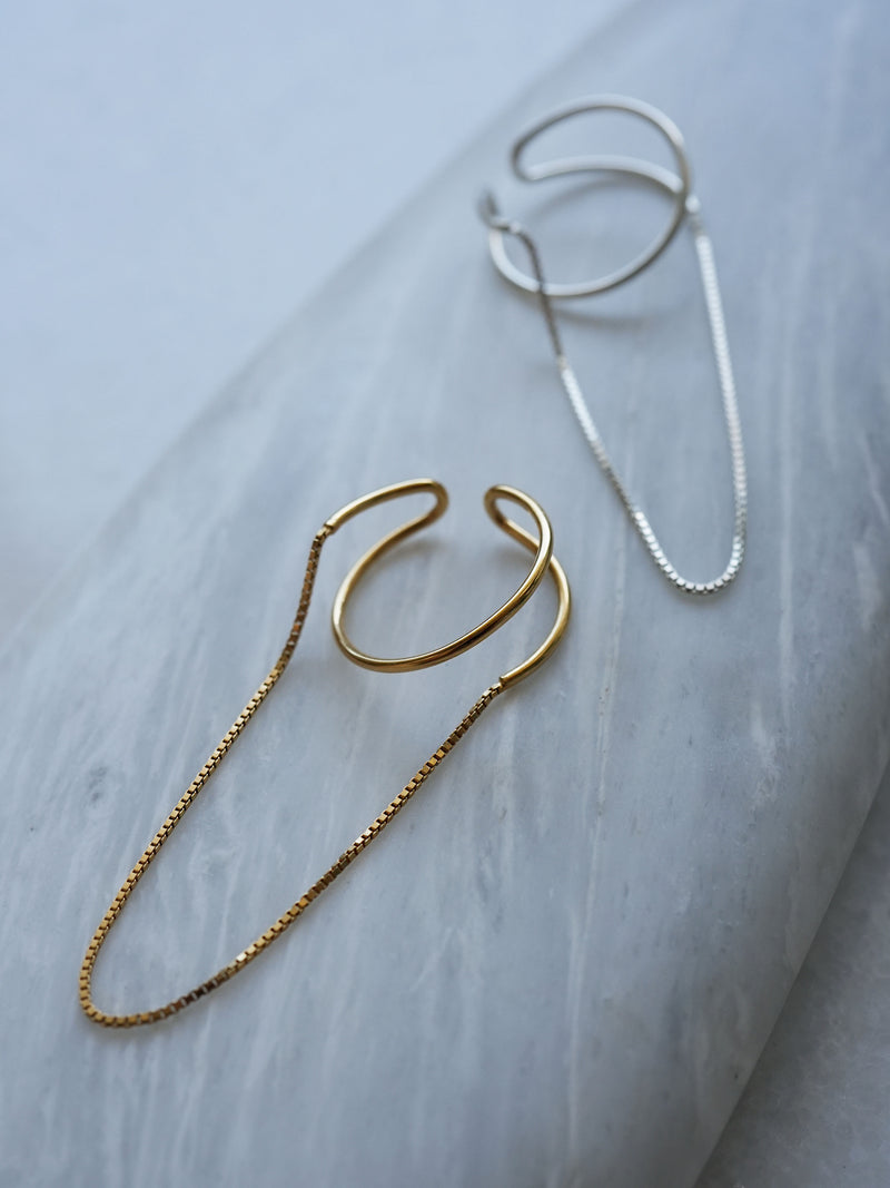 HOOP chain - EAR CUFF