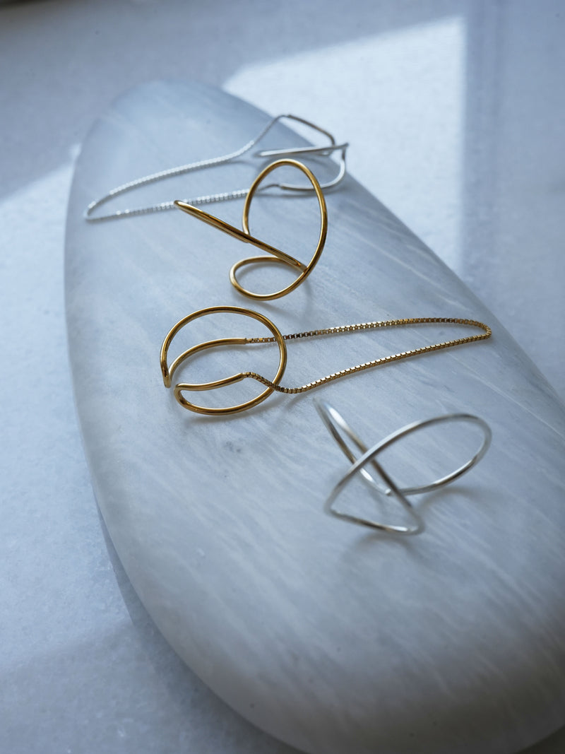 HOOP chain - EAR CUFF