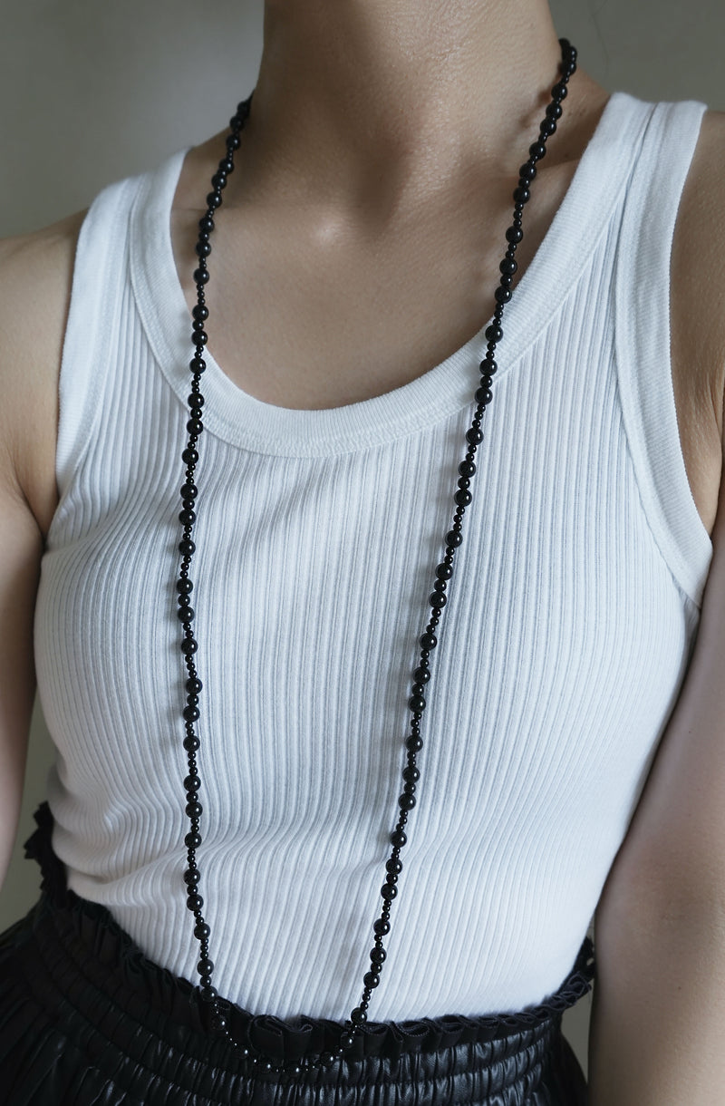 MAGNET ONYX long - NECKLACE