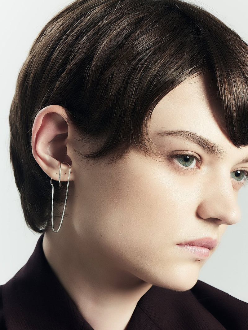 HOOP chain - EAR CUFF