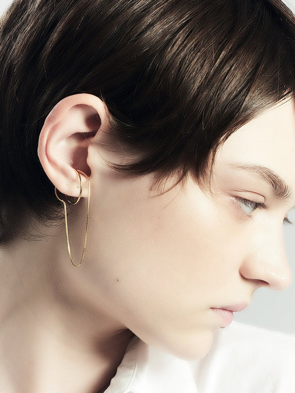 HOOP chain - EAR CUFF