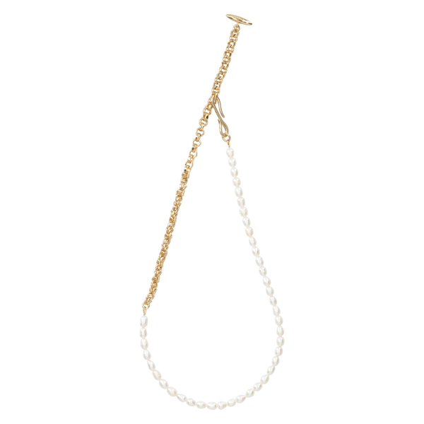 RICE PEARL -NECKLACE