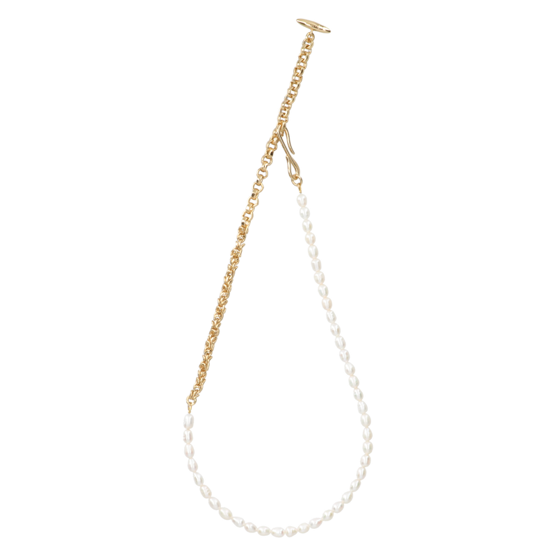 RICE PEARL -NECKLACE